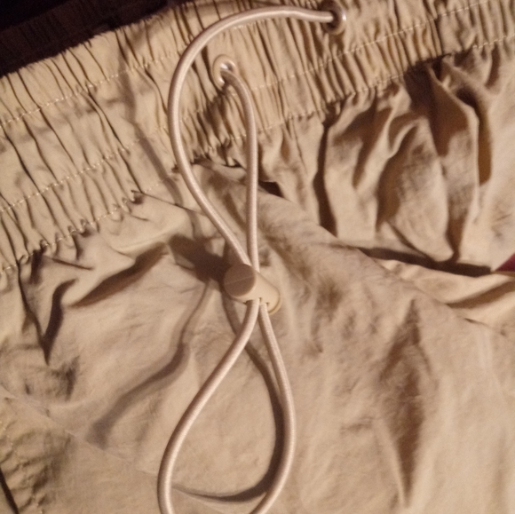 NWOT 90's parachute style joggers pull on slit pockets 100% nylon - Picture 6 of 8